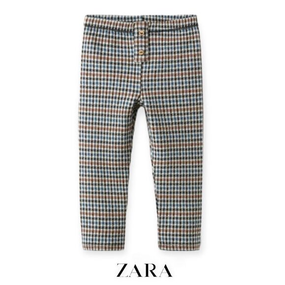 ZARA Kids | Blue | JACQUARD LEGGINGS - Picture 1 of 5